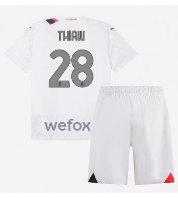 AC Milan Malick Thiaw #28 Udebanesæt Børn 2023-24 Kort ærmer (+ korte bukser)